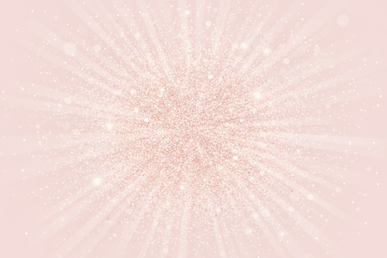 Light pink glitter burst background